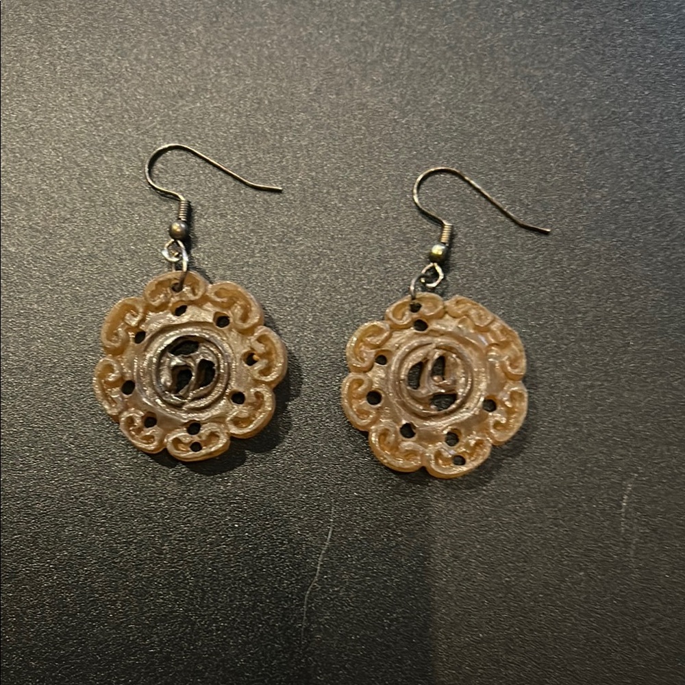 Elegant Brown Dangle Earrings